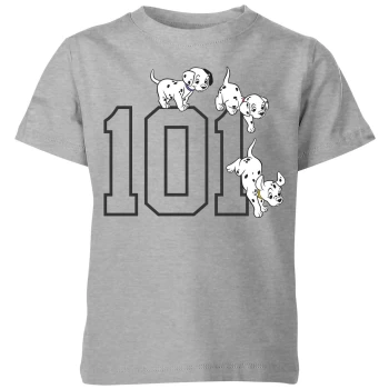 Image of Disney 101 Dalmatians 101 Doggies Kids T-Shirt - Grey - 9-10 Years