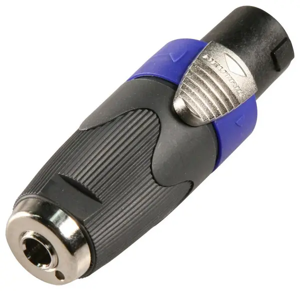 Image of Neutrik Neutrik NA4LJX 4 Pin Speakon to 6.3mm (1/4") Mono Socket Adaptor NA4LJX