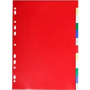 Image of Exacompta Dividers 3012E A4 12 Part Perforated Polypropylene Blank Pack of 50
