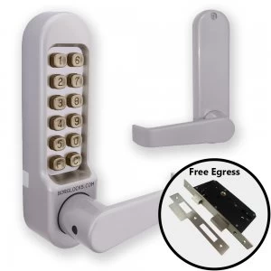 Image of Borg 5404 Combination Lock Flat Handles + Escape Lock