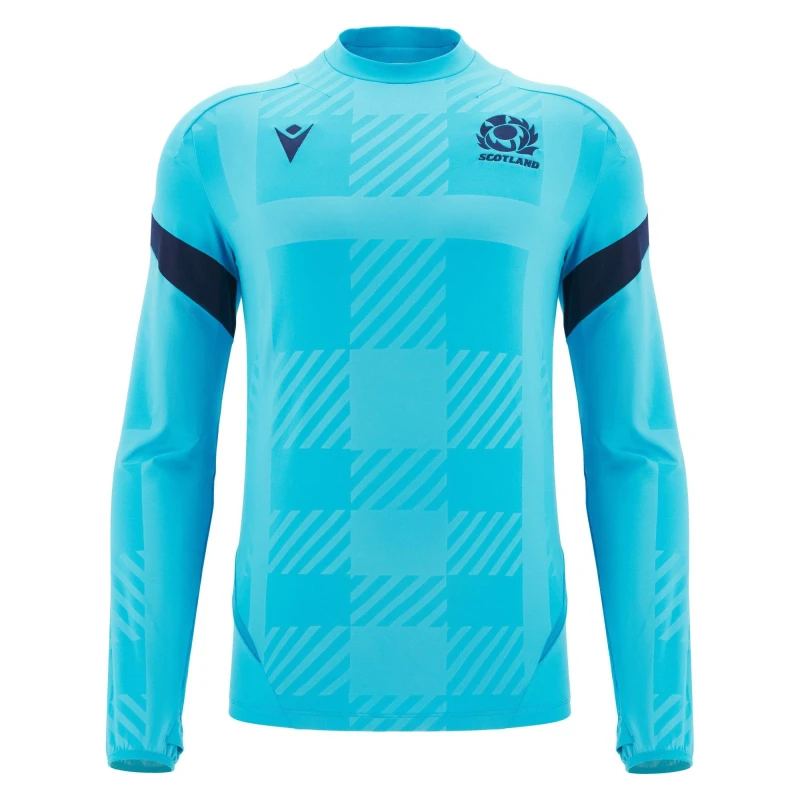 Image of Macron Scotland Rugby Sweatshirt 2025 Adults Navy/Sky male Small