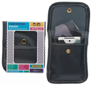 Image of Grey Face Covering & Hand Sanitiser Pouch