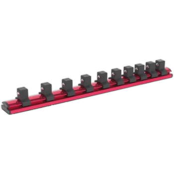 Image of Sealey 1/2" Drive Magnetic Socket Retaining Rail 10 Clips 1/2"