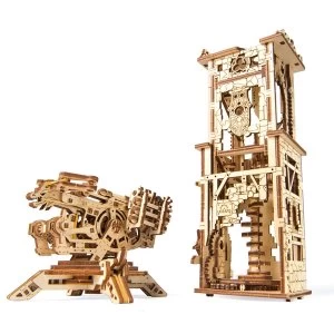 Image of Archballista Tower UGears 3D Wooden Model Kit