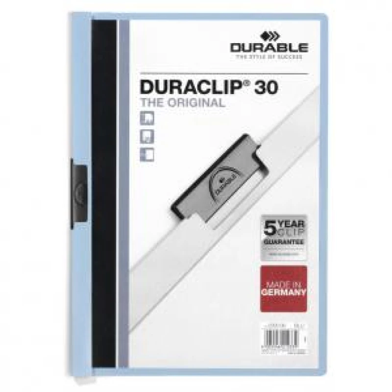 Image of Durable DURACLIP 30 A4 Folder Blue