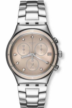 Image of Ladies Swatch Irony Chrono - Classy Shine Chronograph Watch YCS583G