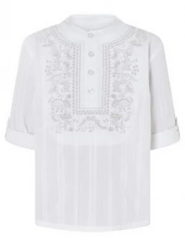 Image of Monsoon Boys Keagan Kurta Shirt - Ivory