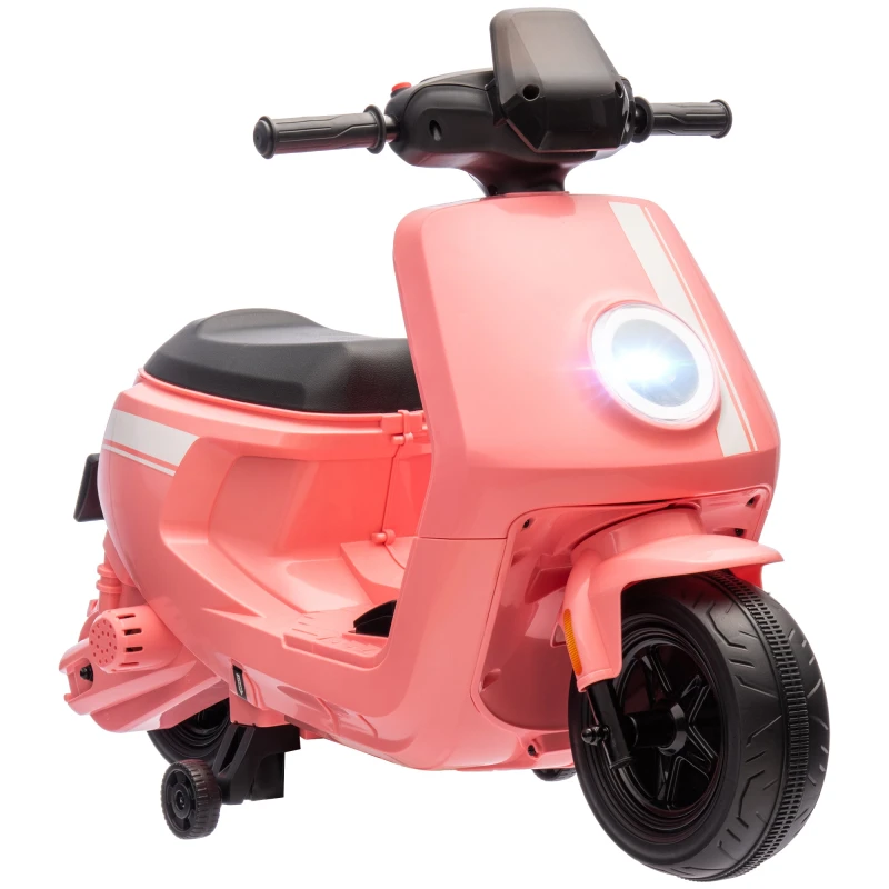 Image of AIYAPLAY 6V Kids Electric Motorbike with Headlight and Music Pink
