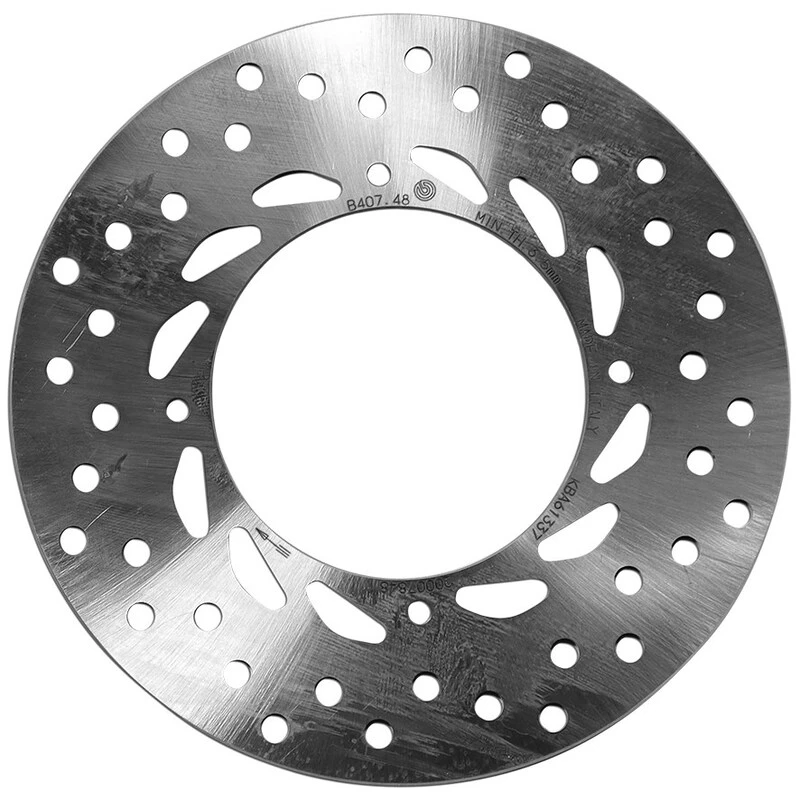 Image of BREMBO 68B40748 Brake disc PRIME - Serie-Oro - Fixed Disc Rear, Perforated Brake Disc (82)