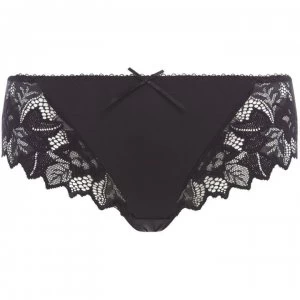 Image of Lepel Fiore brief with front lace detail - Black