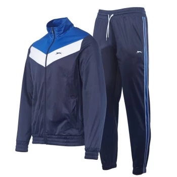 Image of Slazenger Poly Tracksuit Mens - Nvy/Wht/Royal