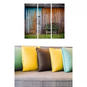 Image of MDF336505 Multicolor Decorative MDF Painting (3 Pieces)