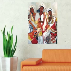 Image of B10 Multicolor Decorative MDF Painting (3 Pieces)