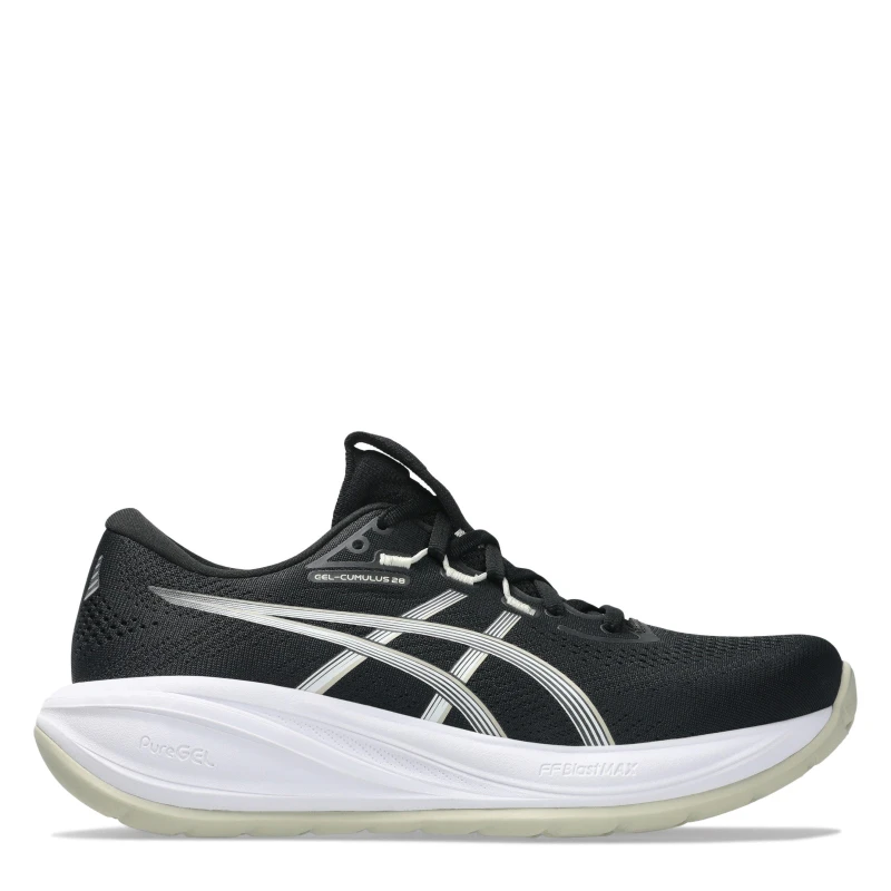 Image of Asics ASICS Gel-Cumulus 28 Womens Road Running Shoes Black/White female 4 (37)
