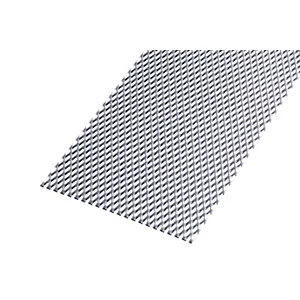 Image of Wickes Perforated Steel Stretched Metal Sheet 250 x 500mm x 2.80mm