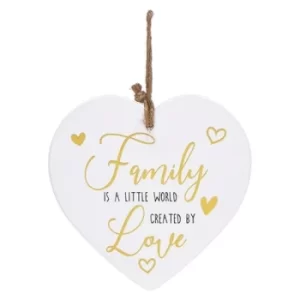 Image of Golden Sentiments Heart Family World