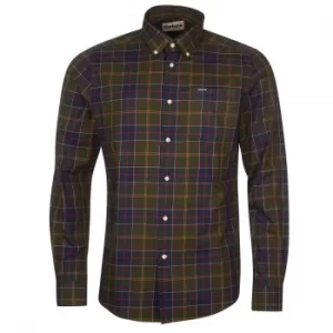 Image of Barbour Mens Wetherham Tailored Shirt Classic Tartan Large