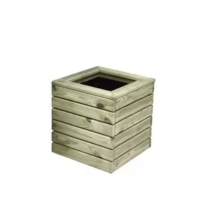Image of Forest Garden Linear Wooden Rectangular Planter 40Cm