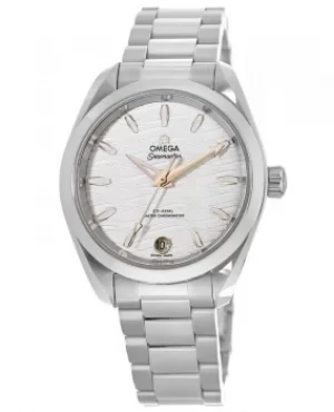 Image of Omega Seamaster Aqua Terra 150m Master Co-Axial Chronometer 34 MM Silver Dial Stainless Steel Womens Watch 220.10.34.20.02.001 220.10.34.20.02.001