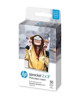 Image of LifePrint Hp Sprocket 2x3 Premium Zink Sticky Back Photo Paper, Set of 50
