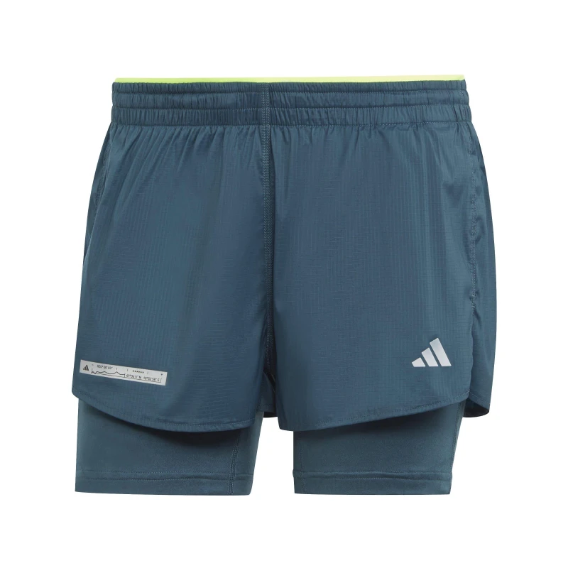 Image of adidas Ultimate Two-in-One Shorts Womens - Blue Blue 2XS