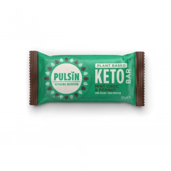 Image of Pulsin Mint Chocolate and Peanut Keto Bar