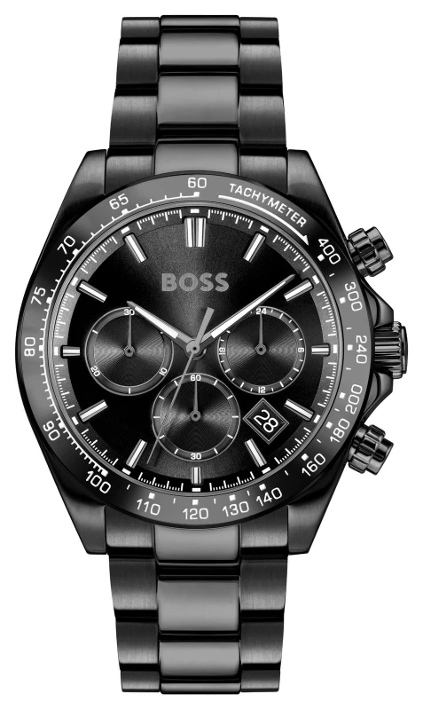 Image of BOSS 1514271 HERO 2.0 Chronograph (44mm) Black Dial / Black Watch