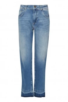 Image of French Connection High Rise Straight Leg Jeans Vintage Blue