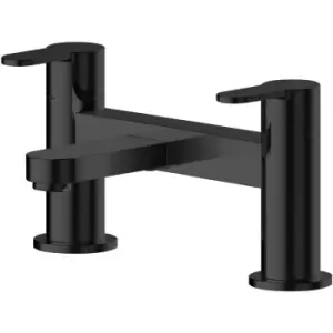 Image of Arvan Pillar Mounted Bath Filler Tap - Matt Black - Nuie