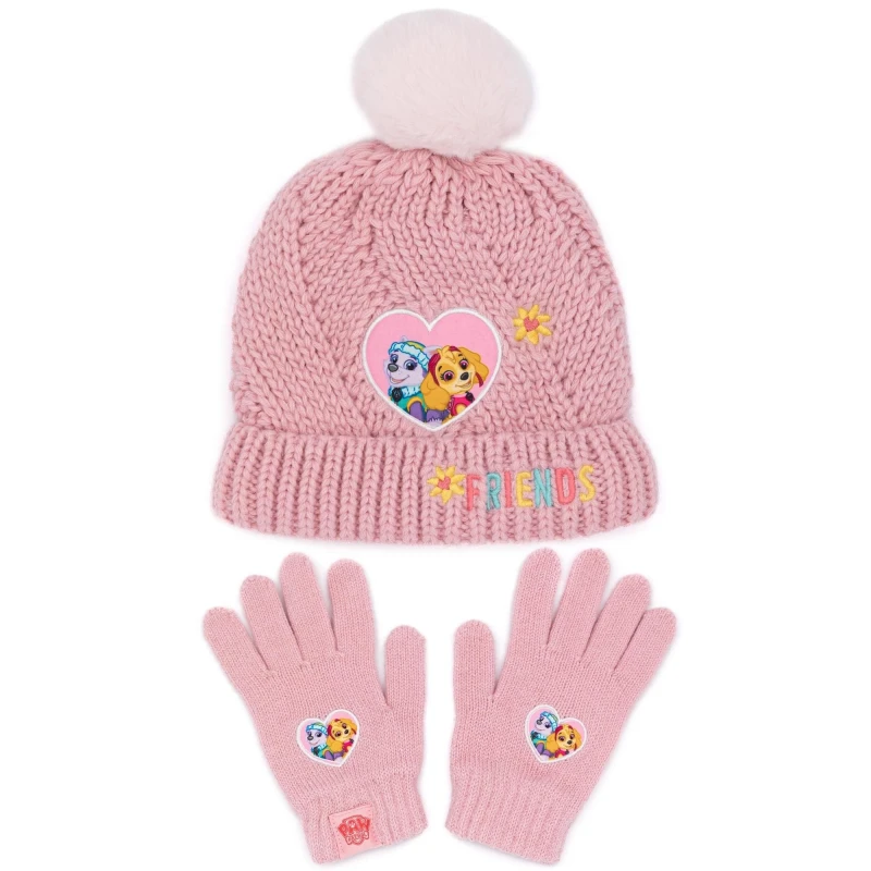 Image of Paw Patrol Beanie and Scarf Set Pink female