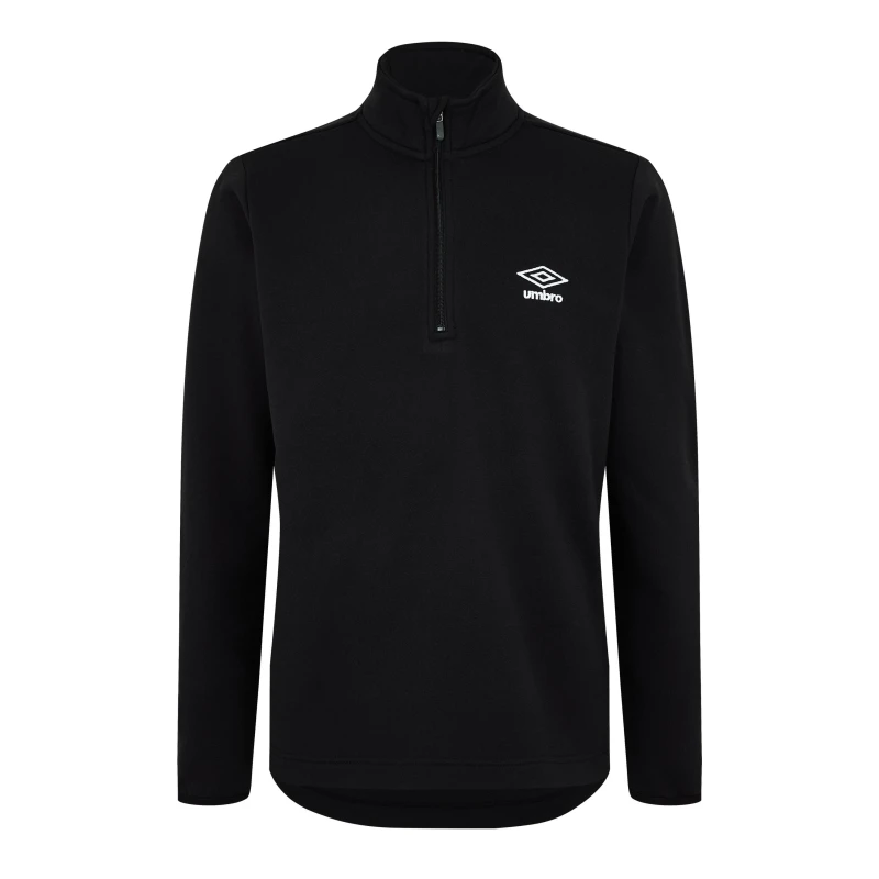 Image of Umbro Half Zip Top Adults - Black S