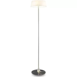 Image of Floor Lamp With Shade Satin Nickel