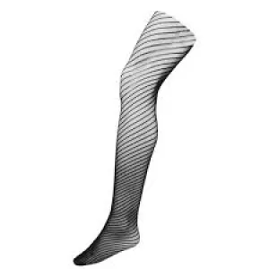 Image of Charnos Spiral Net Tights - Black