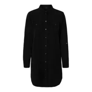 Image of Vero Moda Long Sleeve Shirt Dress - Black