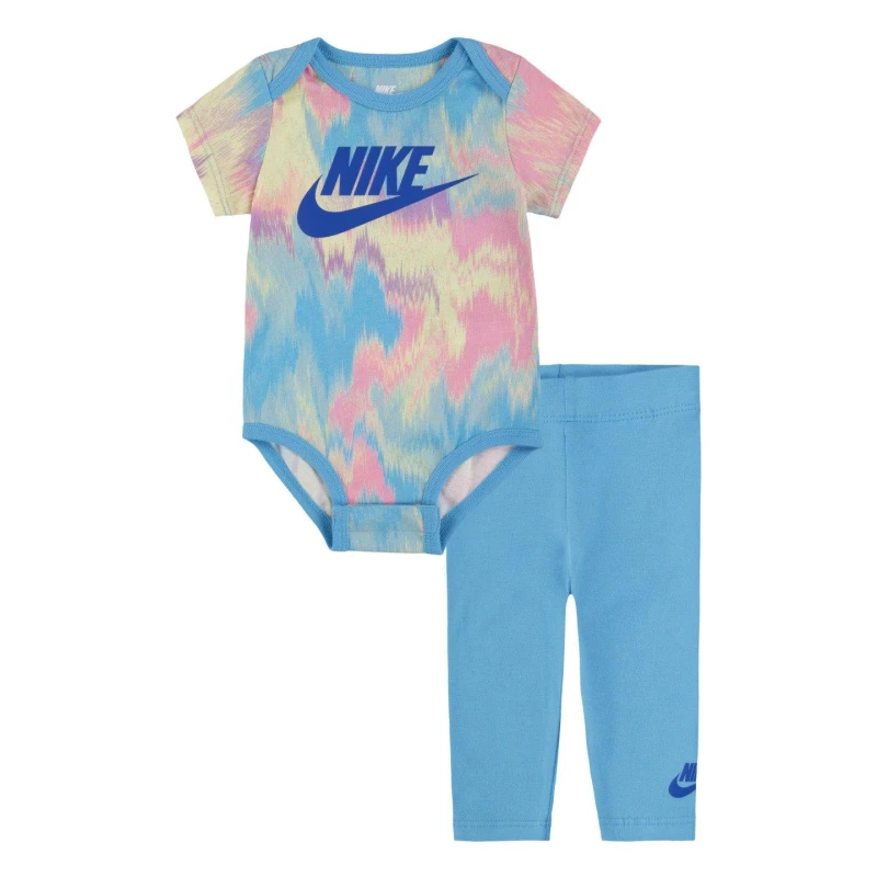 Image of Nike Bodysuit and Leggings Set Babies Baltic Blue female 0-3 Mnth