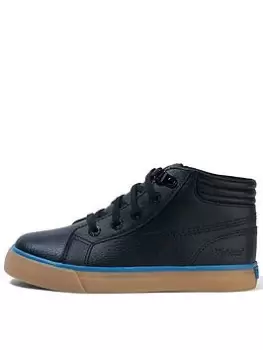 Image of Kickers TOVNI HI PADDED HIGH TOP, Black, Size 2 Older