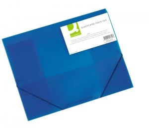 Image of Q Connect Elasticated Folio Blue