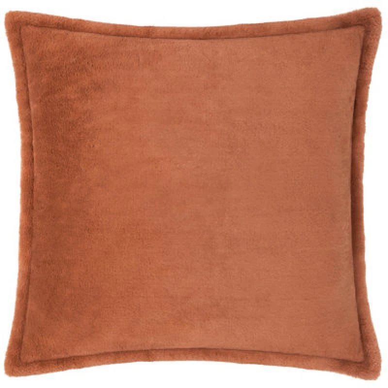 Image of Furn Kallu Plush Faux Fur Polyester Filled Cushion Burnt Orange