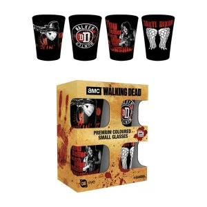 Image of The Walking Dead Daryl Dixon Coloured Glass Shot Glasses