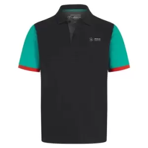 Image of 2022 Mercedes FW Colour Black Polo Shirt (Black)