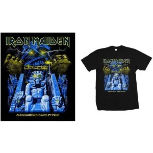 Image of Iron Maiden - Back in Time Mummy Unisex Small T-Shirt - Black