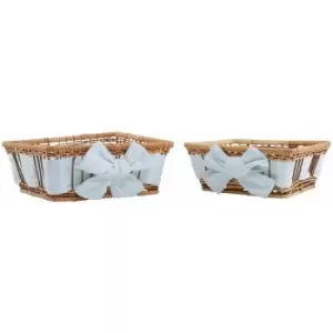 Image of Natural Fern with Lining Baskets - Set of 2 - Premier Housewares