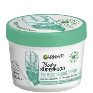 Image of Garnier Body Superfood Aloe Vera & Magnesium Moisturising & Soothing Body Cream, 380ml