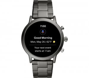 Image of Carlyle HR FTW4024 Smartwatch - Smoke, Stainless Steel Strap, Stainless Steel