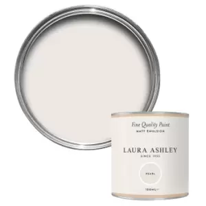 Image of Laura Ashley Pearl Matt Emulsion Paint, 100ml Tester Pot
