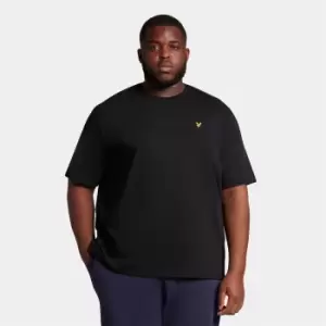 Image of Mens Plain T-Shirt - Jet Black - Plus - XL