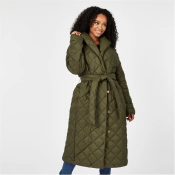 Image of Biba Quilted Puffer Longline Coat