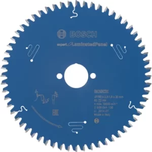 Image of Bosch Expert Laminate Cutting Saw Blade 190mm 60T 30mm