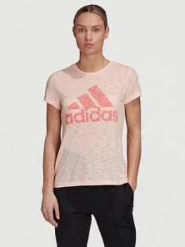 Image of adidas Winners Tee, Coral Size M Women