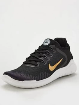 Image of Nike Free RN 2018 BlackGold BlackGold Size 3 Women